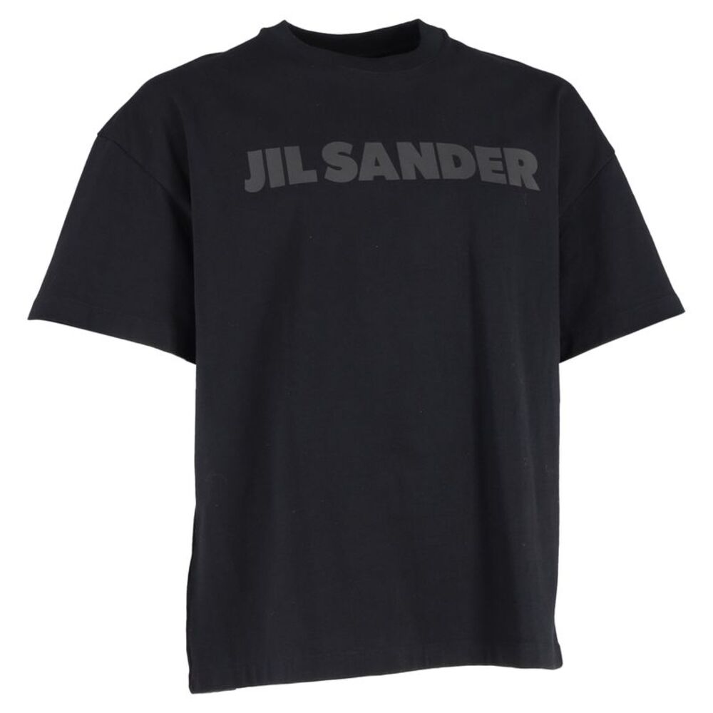 Jil Sander Logo T-shirt in Black Cotton